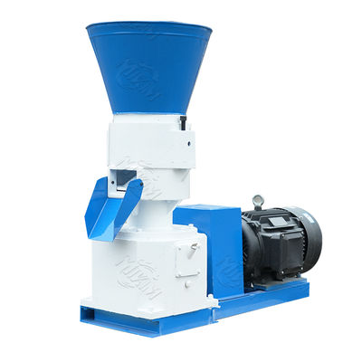 CE Flat Die Pelletizer เครื่องบดย่อยอาหารขนาดเล็ก PTO Driven Pellet Mill 12mm