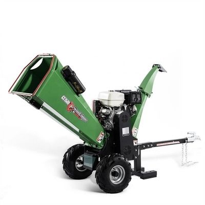 212cc 76mm Dia เครื่องย่อยไม้เครื่องทำลายบันทึกมือถือเครื่องหดตัวเริ่มต้น