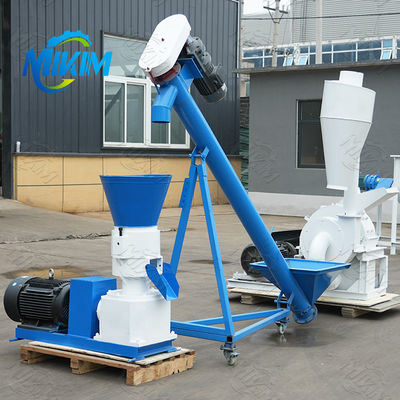 เครื่องอัดเม็ดไม้ชีวมวล ISO 22KW 400kg / H