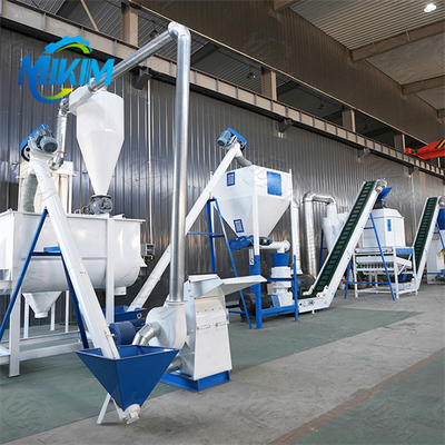 สายการผลิตเม็ดอาหารสัตว์ปีกอัตโนมัติเต็มรูปแบบ ประสิทธิภาพสูง อัตราความเสียหายน้อย สำหรับฟาร์มสัตว์ปีก