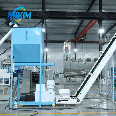 เครื่องอัดเม็ดอาหารสัตว์ปีกขนาดเล็กสีน้ำเงิน Granulator 30kw 1200kg / H