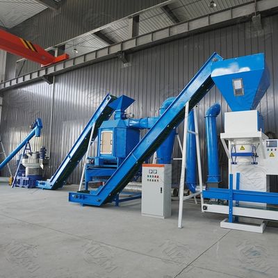 เครื่องอัดเม็ดชีวมวลขับเคลื่อนด้วย PTO จากเศษไม้และผงถ่านหิน