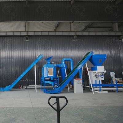 อุปกรณ์สายการผลิตเม็ดเชื้อเพลิงชีวมวลอัตโนมัติเต็มรูปแบบประสิทธิภาพสูง