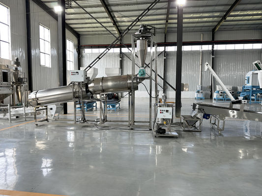 1-2T / H ความจุขนาดใหญ่ พลอย / ลงน้ํา แบบแบบสกรูเดียว ปลาอาหาร pellets extruder สายการผลิต กุ้ง กุ้ง อาหารสัตว์เลี้ยง มอเตอร์ PLC พั๊ม Gear