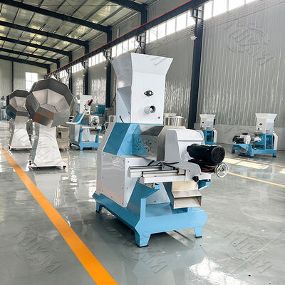 สกรูเดี่ยวลอยปลาอาหารเม็ด Maker เครื่องแห้งประเภทสัตว์เลี้ยงสุนัขแมวอาหารเครื่องทำเม็ดสำหรับสัตว์สัตว์ปีกปศุสัตว์ Feeding