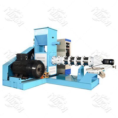 Stainless Steel Fish Feed Pellet Machine with 100-2000 kg/h Capacity and Automatic Feeding for Pet Food Processing