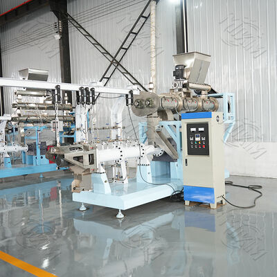 Hot Sale 0.1-6ton/h Dry Wet Pet Dog Cat Food Fish Feed Pellet Extruder Producing Machinery Plant Wet Type Tilapia Floating Fish Feed Mill Pellet Twin Screw Extruder Making Machine