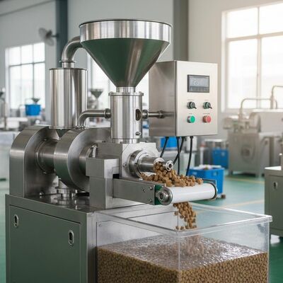 เครื่องทําเม็ดอาหารปลาแบบอัตโนมัติจากสแตนเลส ขนาด 100-2000 กิโลกรัมต่อชั่วโมง