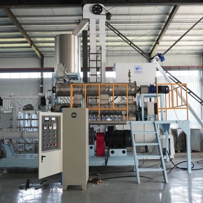 เครื่องอัดรีดอาหารสัตว์เลี้ยงสแตนเลสสตีลแบบสกรูคู่รุ่นใหม่สำหรับอาหารปลาและนก ความจุ 250-6000 กก./ชม.