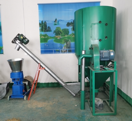 ODM เครื่องอัดเม็ดไม้กันฝุ่นการทำเชื้อเพลิง PTO Motor ประหยัดพลังงาน