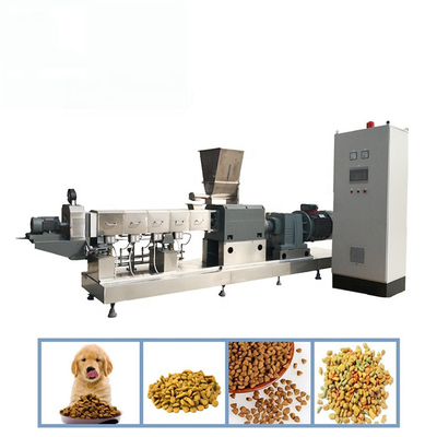 76.5ft 62KW สายการผลิตอาหารสุนัข Extruder Twin Screw