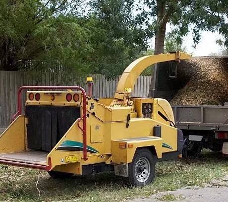 MIKIM 32hp Wood Chipper Machine ดีเซลไฮดรอลิกคู่ 2